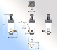 Dymax® Model 455 Series Mountable Disposable Fluid Path Dispensers - Schematic Diagram