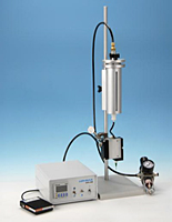 Dymax® Model 826 Series Mountable Disposable Fluid Path Pinch Valves as Part of a Bench Top Dispense System