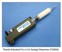 Thumb Activated Micro-Dot Syringe Dispenser (T20000)
