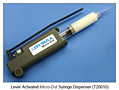 Lever Activated Micro-Dot Syringe Dispenser